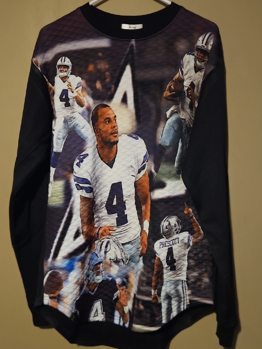 Nfl Cowboys Graphic Long-Sleeve Football Print Shirt - Featuring Dak Prescott